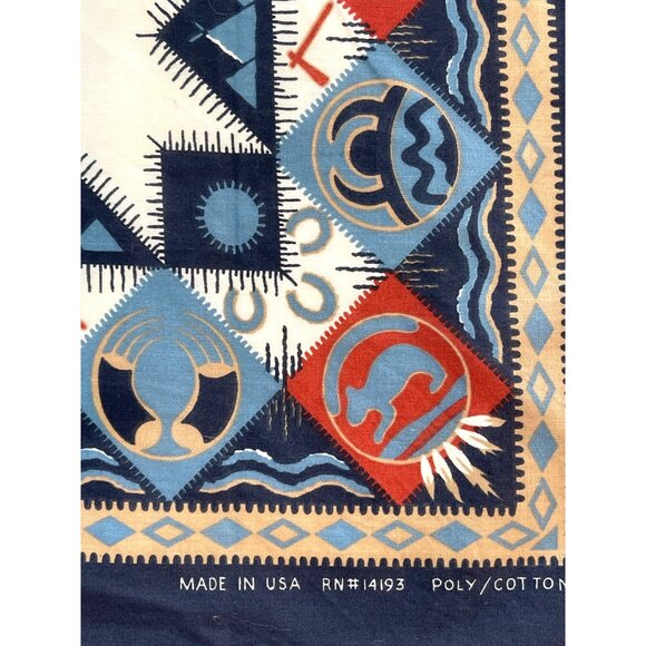 Cowboy Bandana Native American Tribal Southwestern Handkerchief Western Scarf - Picture 2 of 8